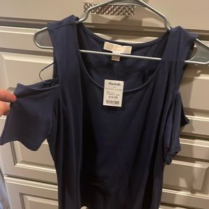 Michael Kors t-shirt. Never worn, has sleeve cut outs.